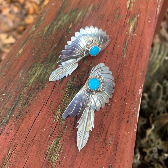 Vintage Jewelry - SOLD VINTAGE Randall Tom Navajo Dine’ Earrings